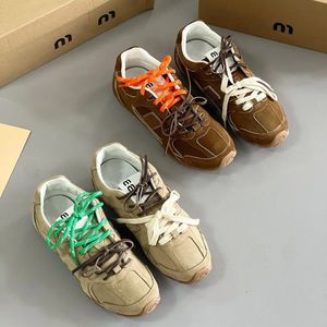 Vintage najwyższej jakości buty do rundy projektanty damskie sport sport tenis espadrille mężczyzn Men Basketball Sneaker miui luksusowe but na zewnątrz płaskie boks