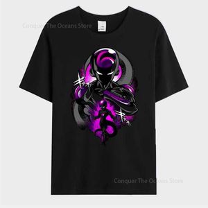 Herren-T-Shirts Japanische Anime Frieza gedruckt Herren T-Shirt Goku Short Slves Cosplayt-Shirt Sommer Freizeit Ts Strtwear O-Neck Damen Tops T240506