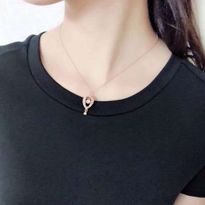 Gioielli Swarovskis Necklace Designer Women Women Original Quality Luxury Fashioning Heart Dream Calt Air Gallione Collana femmina Crystal Collar Catena