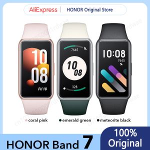 Braccialetti New Honor Band 7 Smart Band Blood Ossygen 1.47 '' AMOLED Schermo Heart Take Tracker Smartband 2 settimane Batteria durata 5 atm impermeabile