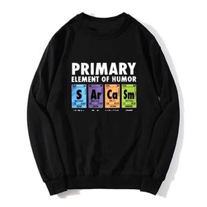 Men's Hoodies Sweatshirts Humorous Periodic Table S Ar Ca Sm Scientific Sarcasm Primary Elemental Chemical Excess Mens Sweatshirt Sweater Q240506