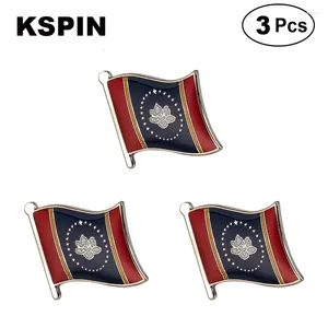 Brosches Mississippi Flag Lapel Pins Madges 3st mycket