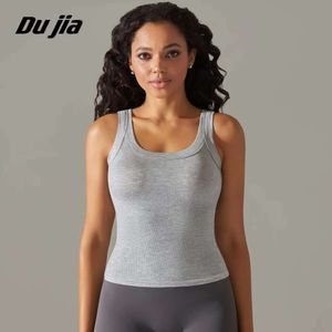 Yoga Bra Women Neck Lu Align Yoga U Gym Sports Crop Tops Seamless Streetwear Skinny Rib-knit Fiess Running Vest Workout Bra Tank Top Femal