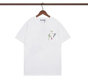 camiseta de grife de designer de verão de manga curta de grafite colorido masculino tshirt camiseta tee preto roupas masculinas