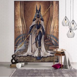 Stickers Egyptian Mythology Decorative Tapestry Mandala Bohemian Hippie Wall Tapestry Curtain Living Room Bedroom Wall Decorative Tapestr