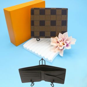 Purses Luxury Man Wallet Card Slots Coin Pures Designer Brown Flower Multipel kvalitet Kvinnor Key Pouch Cardholder äkta läderplånböcker