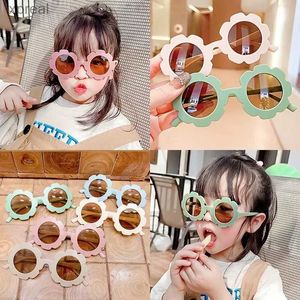 Óculos de sol Crianças óculos de sol fofos óculos de sol Baby Moda UV Copos de proteção para meninos e meninas WX