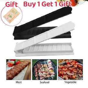 Аксессуары одноразовый кебаб -производитель барбекю BBQ Meat Skewer Машина Kebab Press Maker Makerable Plastic BbQ Maker Maker Kebab Preparation