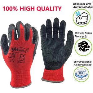 Guanti da 24 pezzi/12PAIRE SICUREZZA DI PROTEZIONE GLIOVE GLOVE MOLTO POLOSTO POLIEST BASTANTE PALM PALM GIARDING GIARNO DI GIARDINA