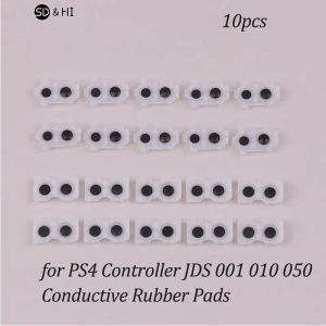 Acessórios 10pcs L2 R2 L1 R1 Botões de borracha compatíveis com PS4 Controller JDS 001 010 050 JDM030 PADRES DE RORBORAÇÃO CONDUTIVA