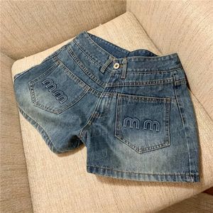 Letra em relevo calças curtas para mulheres shorts de moda de grife high street hiphop shorts de jeans
