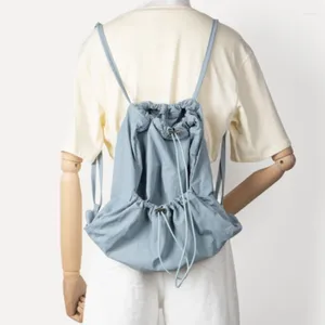 Ryggsäck chikage harajuku stil casual neutral väska lätt textur kvinnors känsla andningsbar nylon axel