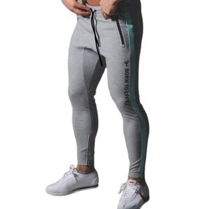 Koşu eşofmanları erkek joggers pantolon pamuk vücut geliştirme sıska spor tracants spor salonu fitness pantolon erkek koşu spor giyim 240418