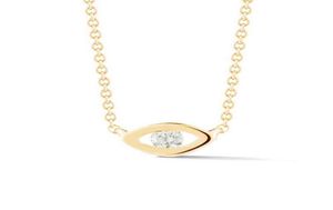 GEMNICE JEYCHEMMAMMINIMALIST 925 Sterling Silver 14K Gold Plated Round Zircon Diamond Eye Pendant Necklace For Women4770920