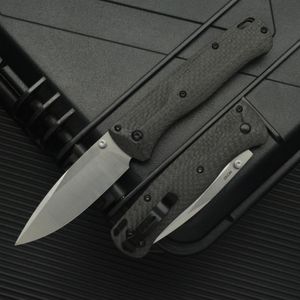 Mini bugout dobrável faca S90v lâmina fibra de carbono lida com bolso facas táticas de camping ao ar livre BM 535 533-2 535-3 535-1 Ferramentas