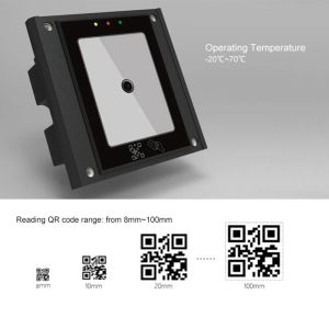 Scanners QR Código RFID Reader QR Código Leitor RFID USB Wiegand Scanner Card Reader para Controle de Acesso e Sistema de Estacionamento