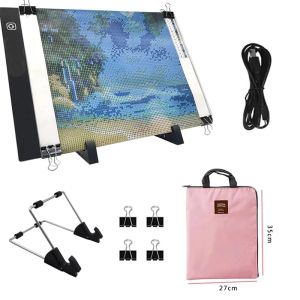Stitch A3/A4/A5 LED Light Pad Artist Light Box Table Tracing Track Board Pad Diamond Målning Embrodery Tools Tools