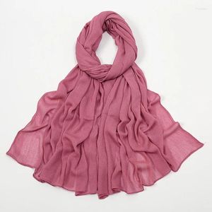 Roupas étnicas mulheres muçulmanas hijab shawl pão embrulhando estóis islâmicos lenços pashmina bandanas banda para a cabeça bufanda suardard turbante mujer