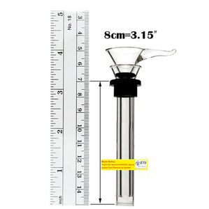 Caveding gambo vetro a gambo in vetro a mano soffiato a mano con maniglia produttrice di stelo vaso bong downstem per tubo d'acqua ll