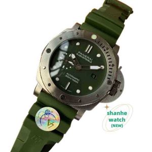 Automatische mechanische Herren Uhr Sneak -Serie Military Green 45mm Frosted Fine Stahl Hülle