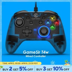 Gamesir T4W Kablolu Gamepad ve Taşıma Vaka Oyunu Denetleyicisi Titreşim Turbo İşlev PC Joystick Windows 7 8 10 11 240506