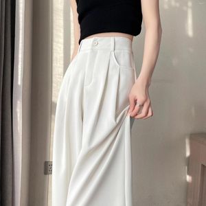 Women's Pants Wide Leg For Women In Spring/summer 2024 High Waisted Small Stature Straight Mop Long Casual