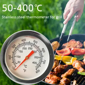 Grillar rostfritt stål BBQ rökare grill temperatur mätare grill termometer matlagning mat sond grill ugn hem kök termometer