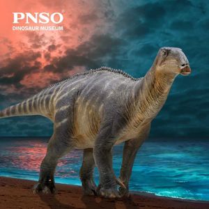 Outros brinquedos da série de museus de dinossauros PNSO Harvey Iguana 1 35 Ciência e Arte Modell240502