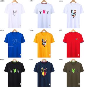 Psy Bunnyes Rabbits Tシャツデザインマルチスタイルの男性シャツファッションデザイナーTシャツカップル半袖夏のカジュアルTシャツメンズレディーススケルトンウサギ