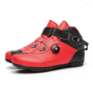 Cycling Shoes Professional Riding Motorcycle Tribe Microfiber Motorcross Protective Ankle Boots Anticollision Non-slip