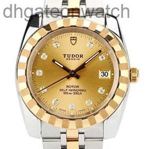 Original 1:1 Counter Quality Tudery Watches Special Emperor Watch Mens Classic Series 21013 Automatic Mechanical Gold Watch 38mm with Original Logo