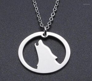 Pendant Necklaces Night Wolf Stainless Steel Charm Necklace For Women Accept OEM Order Dainty Fashion Jewelry Whole11653596