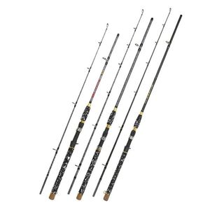 Casting Rods Carbon Thunder Strong Rod Super Hard Tuned Black Fish Road Sub Straight Handle Drop Delivery Sports Outdoors Fishing Ot398