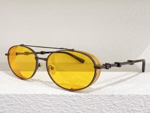 Frauenmenschen Sonnenbrille runde braune Linsen Abnehmbares Metallnetz klassische Fashion Party Brille Männer und Frauen Größe 60140 Designer8298799