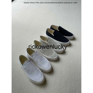 the row The row shoes 2024 spring single shoes small white shoes board shoes comfortable breathable linen cotton sports shoes casual shoes women L4WY