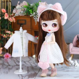 Lalki lodowe DBS Blyth lalka 1/6 stawu 30cm BJD urocza gruba twarz Zestaw Matowy twarz Extra ręka Ab mody anime dziewczyna