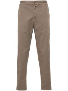 Calça de calça masculina Kiton Caminhada de cordas cônicas de perna para homem Casual Long Pant