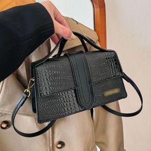New designer bag women's crocodile leather tote shoulder crossbody bag 21