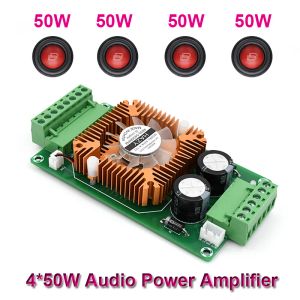 Förstärkare TDA7388 4*50W High Power Amplifier Automotive Audio 10W ~ 100W HIFI DIY Stereo Car 4.0 Channels Home Theatre Digital amp