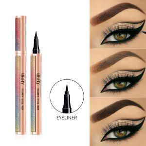 Eyeliner vibely seksowne czarny płynny eyeliner wodoodporne oko oko Pen Pen Pencil Makeup Łatwe zużycie narzędzia do makijażu Kobiety kosmetyczne produkty kosmetyczne