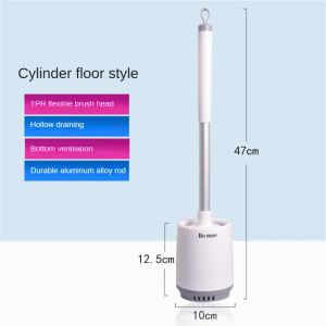 Brushes Pp Toilet Brush With Brush Holder Silicone Household Office No Dead Angle Strong Decontamination Bathroom Products Toilet Brush