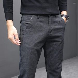 Calças masculinas 2024 Autumn Trend Trend Versátil LOW STILE TUBE Busine