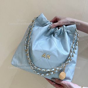 Designer di sacchetti di piccole spalle Donne da 37 cm di qualità specchio a catena in pelle di negare borsetta borsetta della borsa di alta qualità con scatola C016