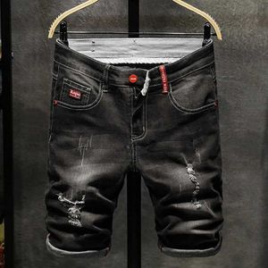 Jeans masculinos Denim Bukino Shorts Lavados Denim Boys Tight Runway Shorts Mens jeans masculino Jeans rasgados Plus Sizel2405