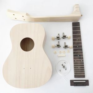 Accessori da 21 pollici kit fai -da -te ukulele divertimento e semplice kit per chitarra hawaii fatti a mano