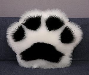 Творческая панда лапа подушка для сиденья накладки домашнего автомобиля диван бросок подушки с начинкой милые кошачьи лапы спальня татами декор 24190747