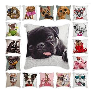 Yastık Hayvan Pug Greyhound Luxury Brow Case Cover Ev Oturma Odası Dekoratif Yastıklar Kanepe Yatak Araba 45 Nordic