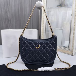 Luxo bolsa de meia lua hobo bolsa de moda de moda saco de ombro saco crossbody saco de alta qualidade importada couro feminino de couro genuíno 24s bolsa de troca de bolsas vintage