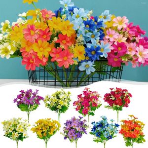 Fiori decorativi 28 Simulazione dell'orchidea per saltare Flower Dancing Small Daisy Home Decoration Display soggiorno