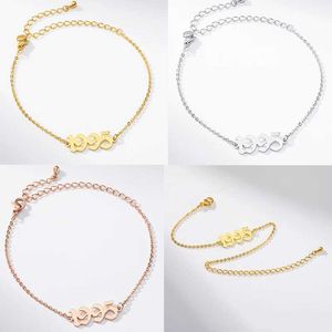 Cavalchi di gioielli Beach Numero Personazlied Personazlied For Women Bracciale Foot Chain Banden Voor Vrouwen Gioiello della moda da damigella d'onore